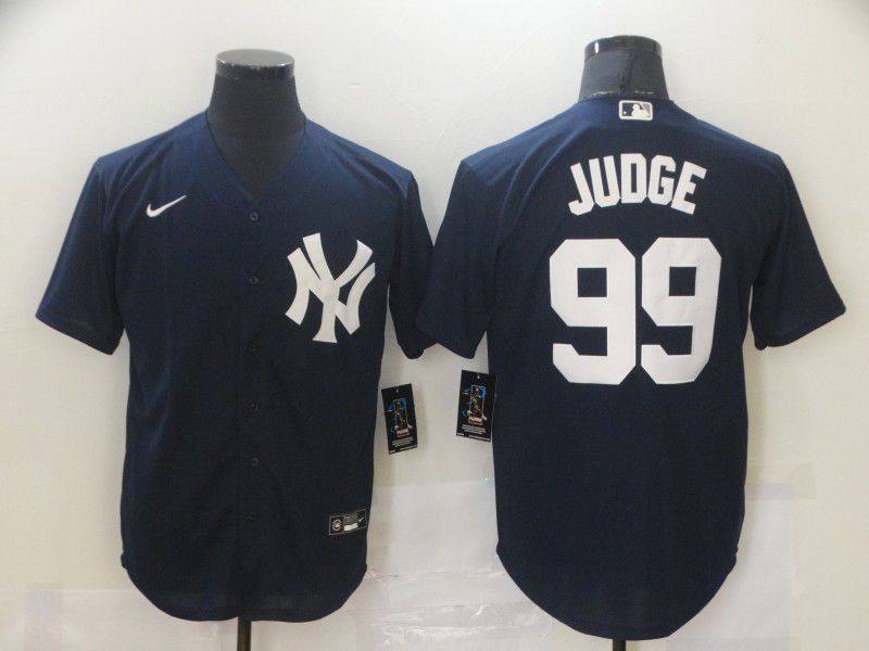 Men New York Yankees #99 Judge Blue Game Nike MLB Jerseys